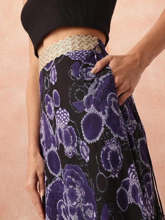 Abstract Print Gotta Patti Ethnic Co-ords